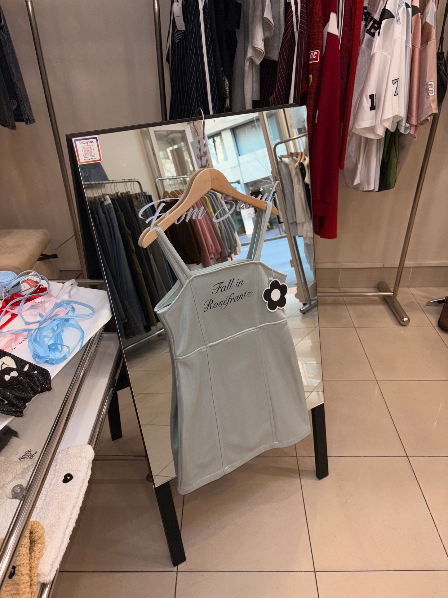 Rosefrantz satin sleeveless mini dress