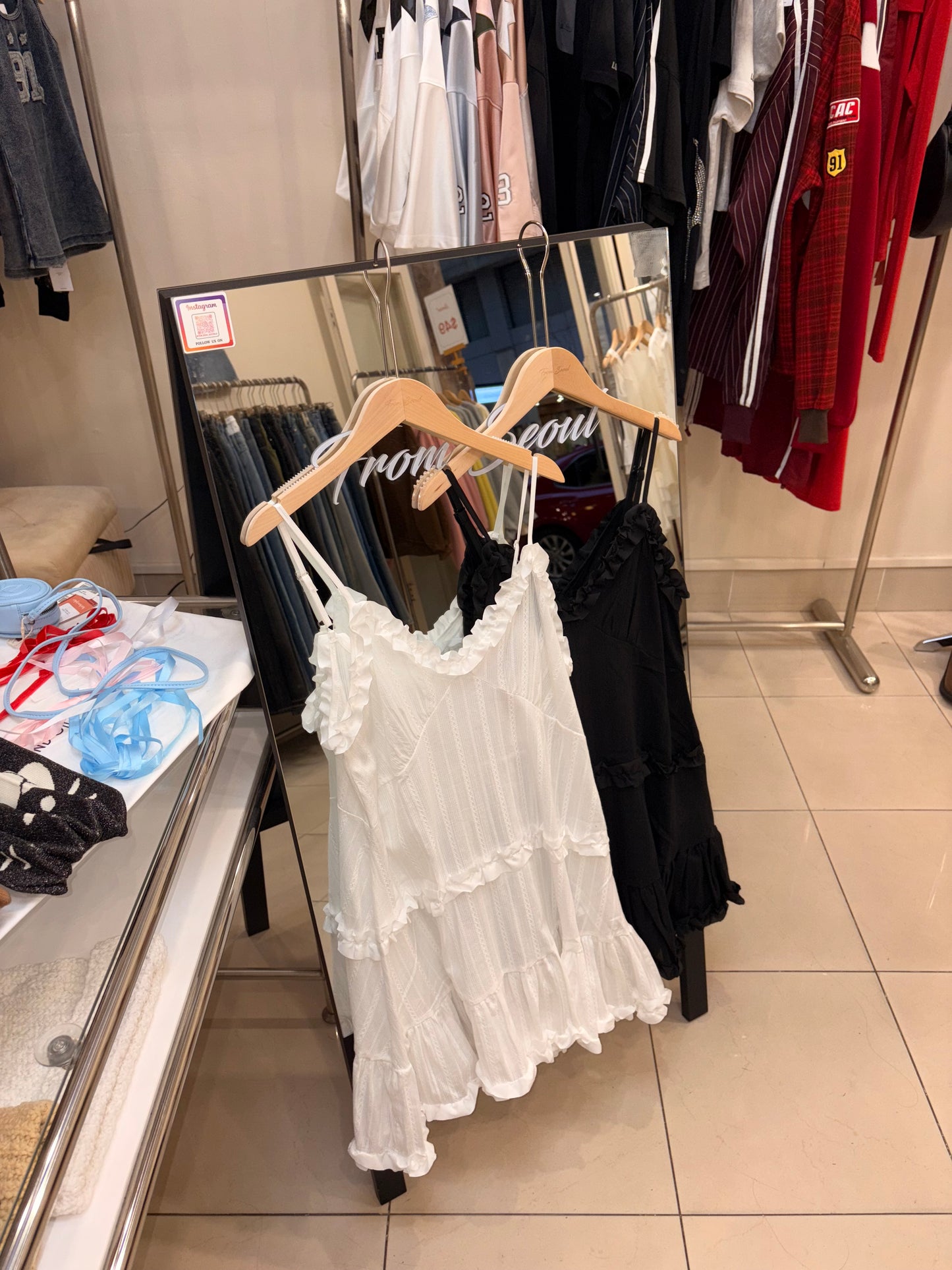 The Green Lab ruffled tiered bustier dress