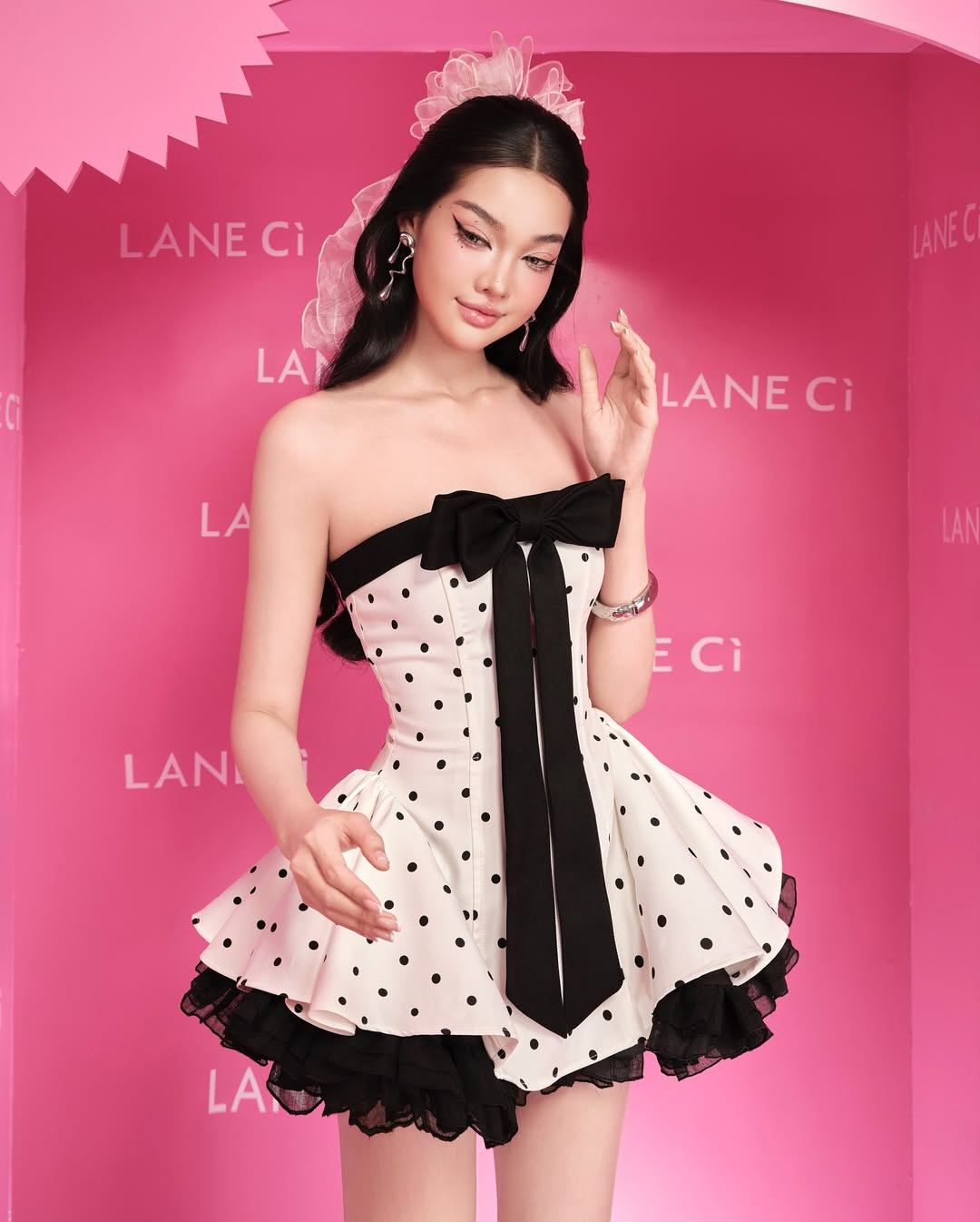 LANECI BUNNY DRESS POLKA DOT