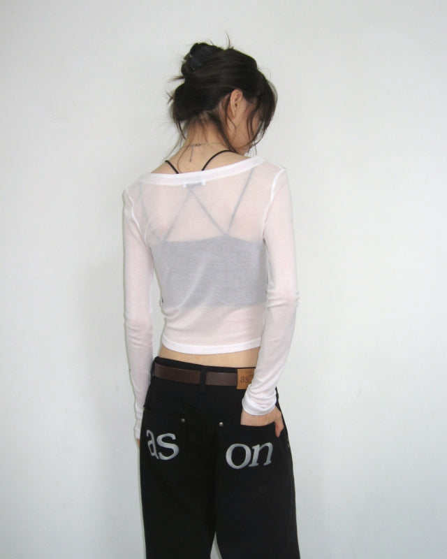 ASON SEE-THROUGH TEE