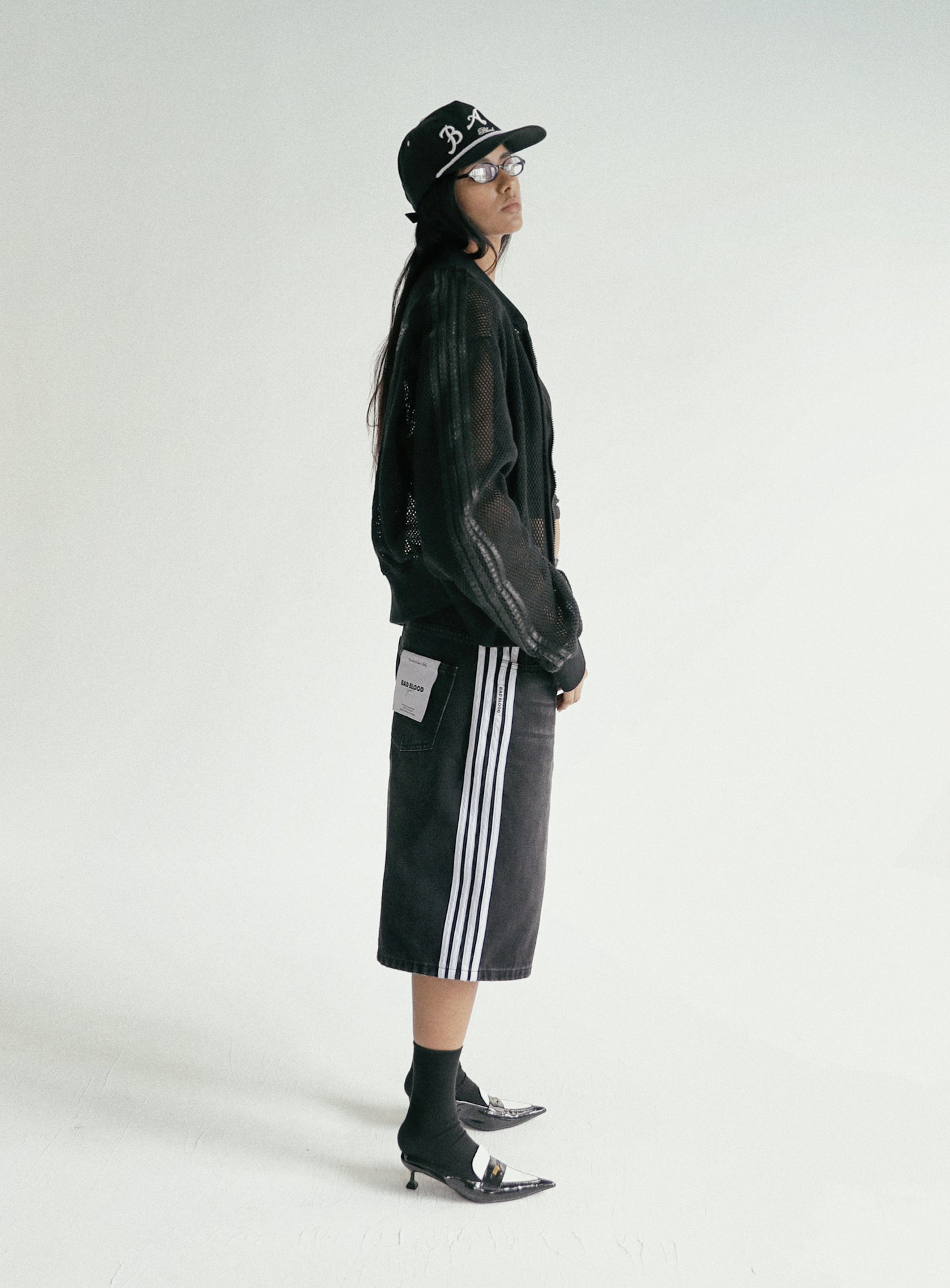 Billy Track Bermuda Jeans Black