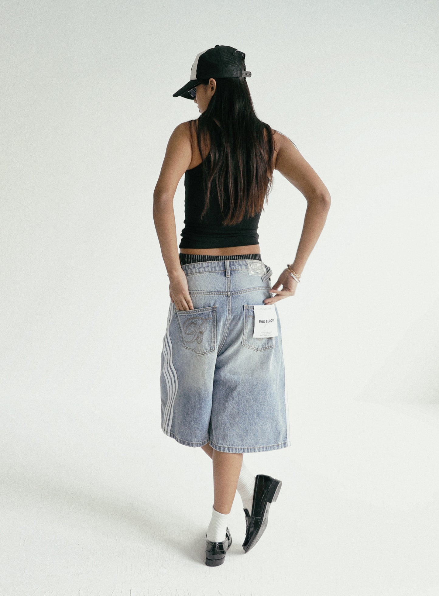 Billy Track Bermuda Jeans Blue
