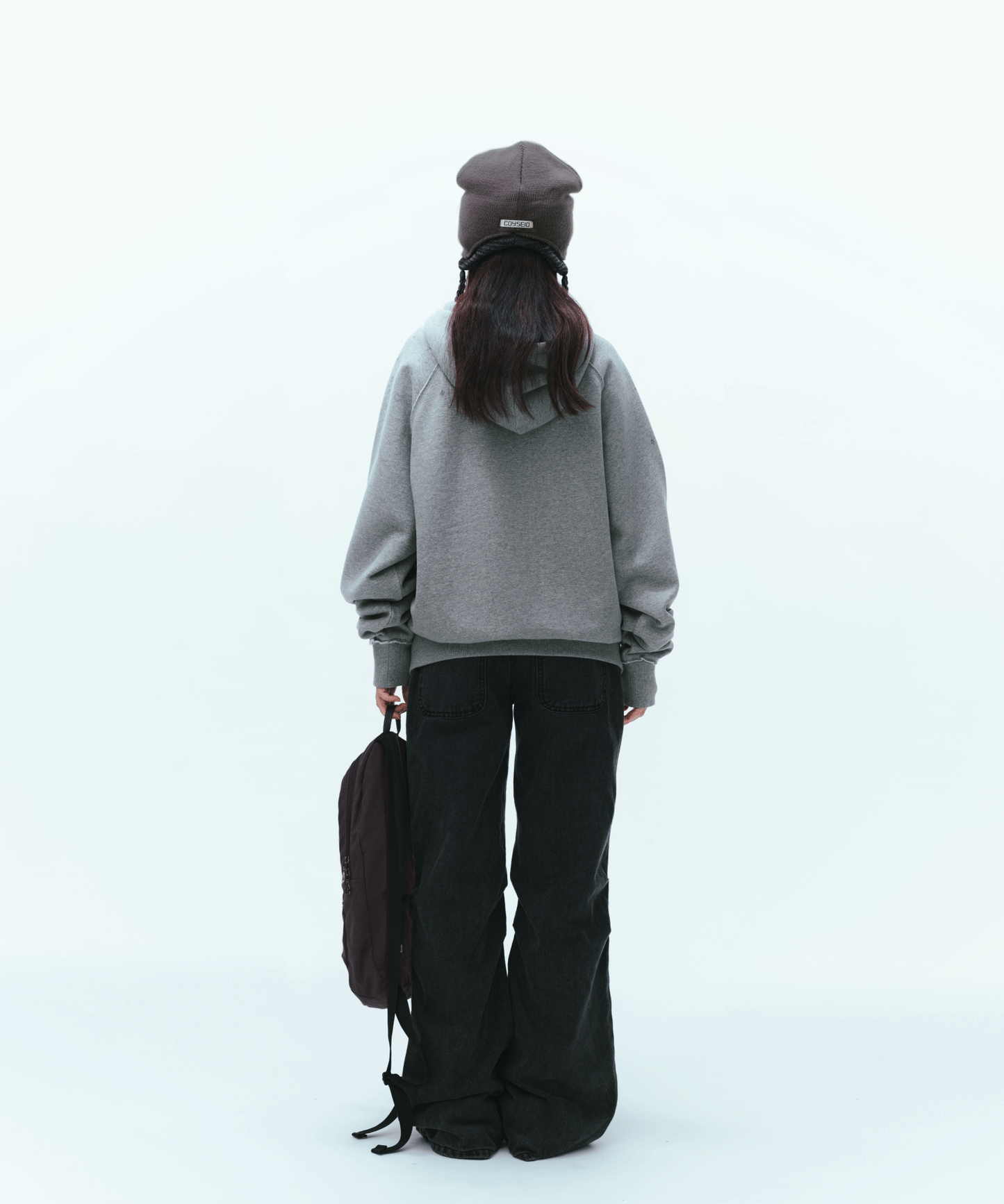TWINKLE HOOD ZIP-UP MELANGE GREY