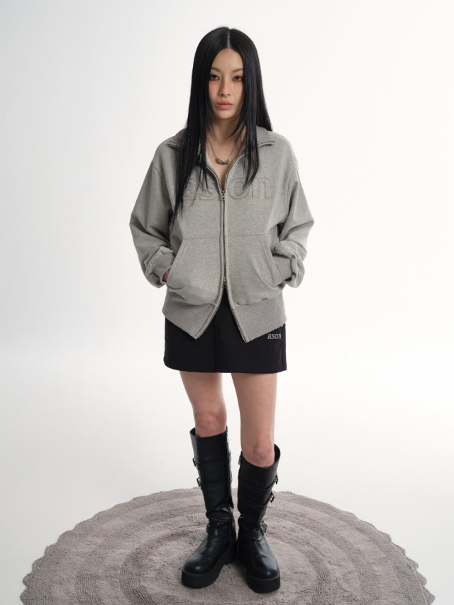 ASON BAY SWEAT ZIP-UP GREY