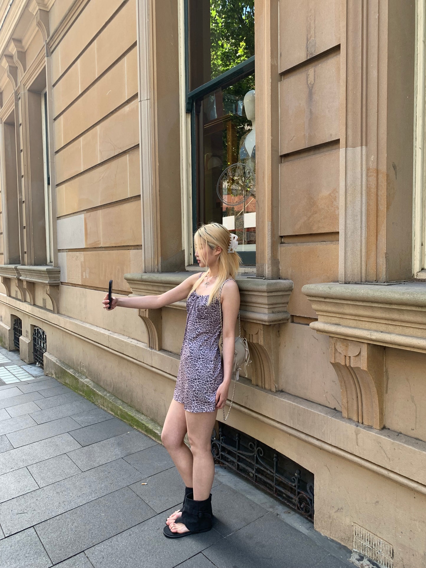 Leopard silky dress