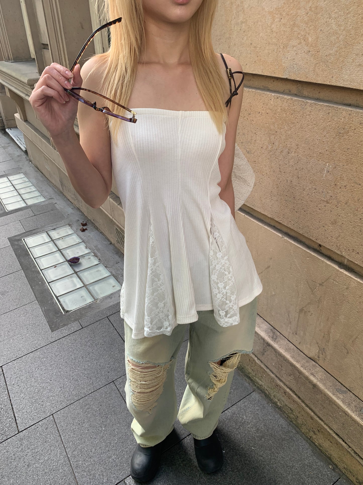 Lace top & skirt