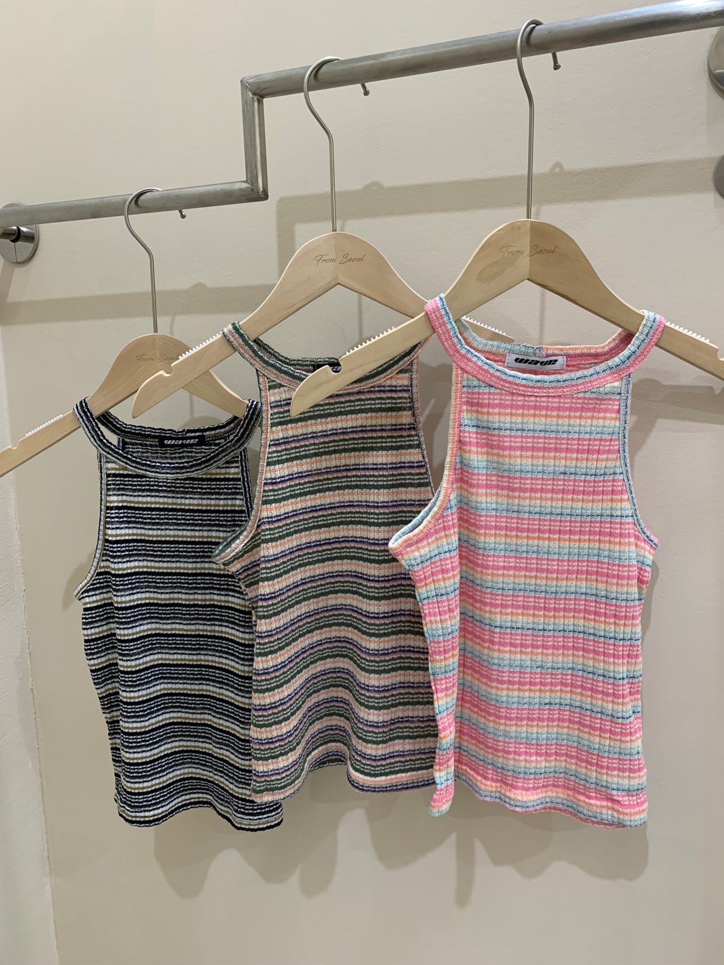 Rainbow sleeveless top
