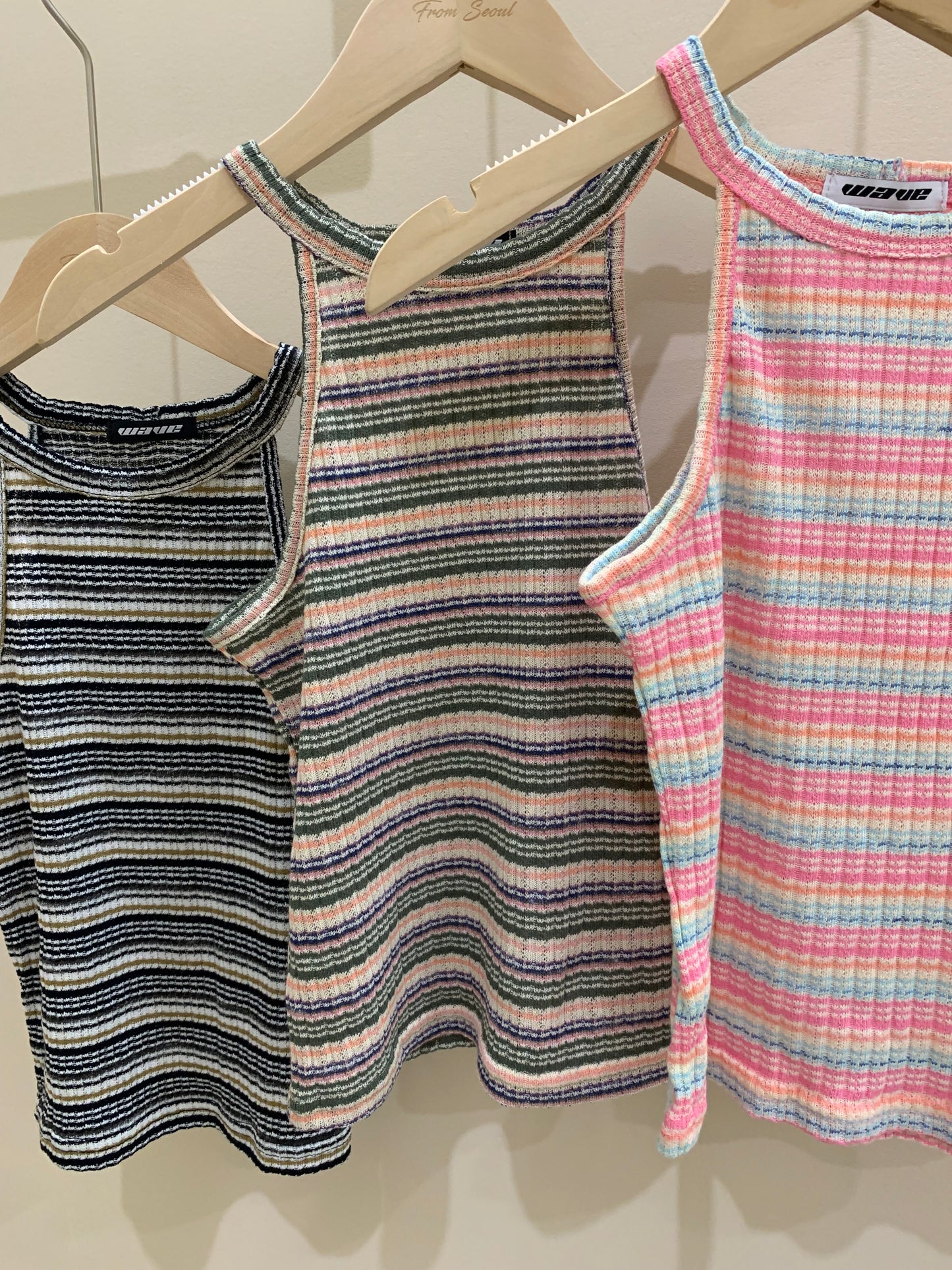Rainbow sleeveless top