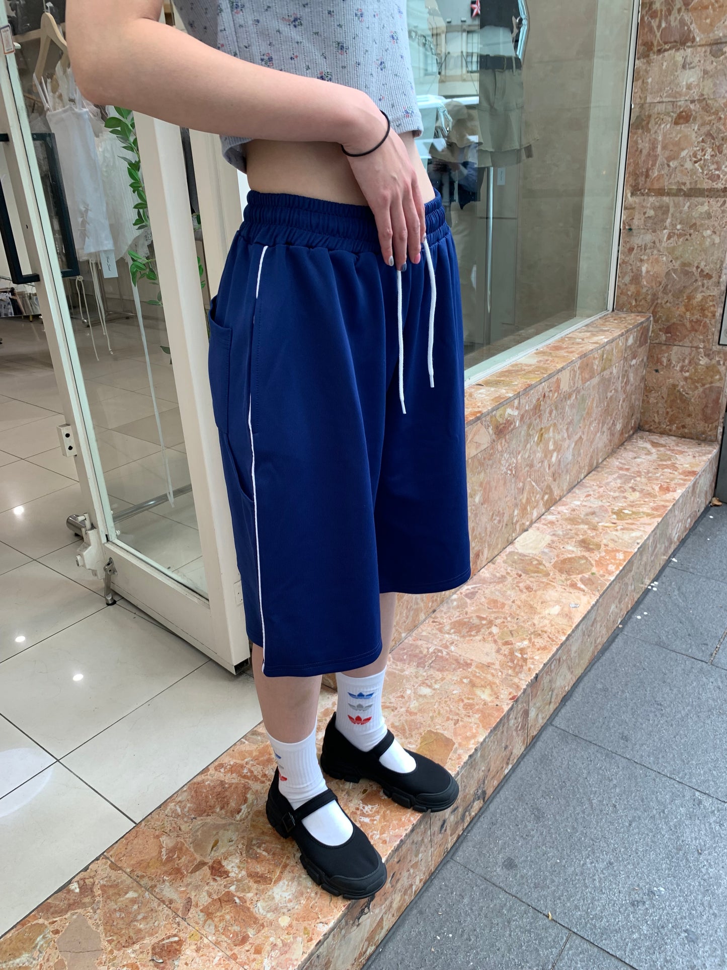 Bermuda track pants