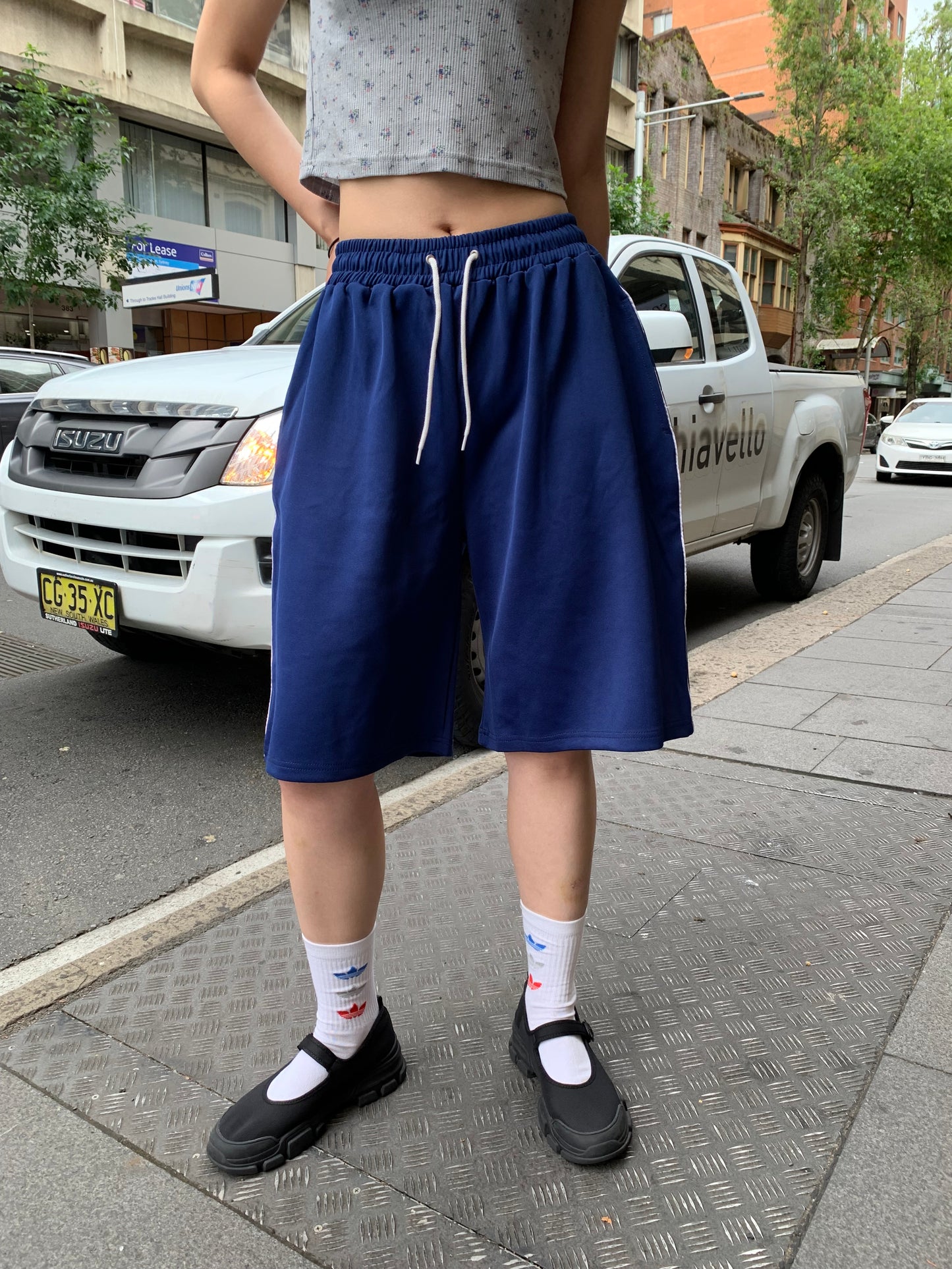 Bermuda track pants