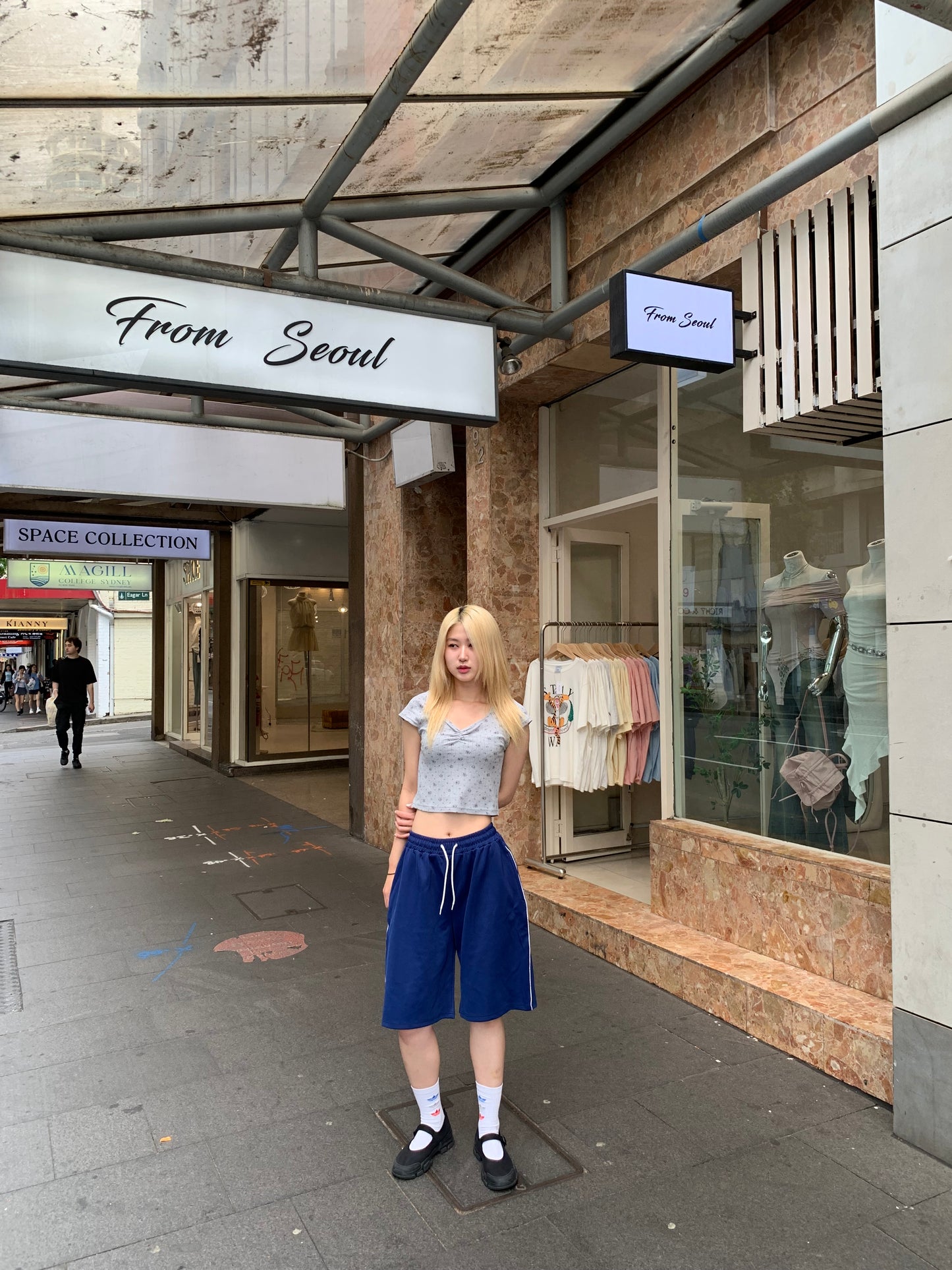 Bermuda track pants
