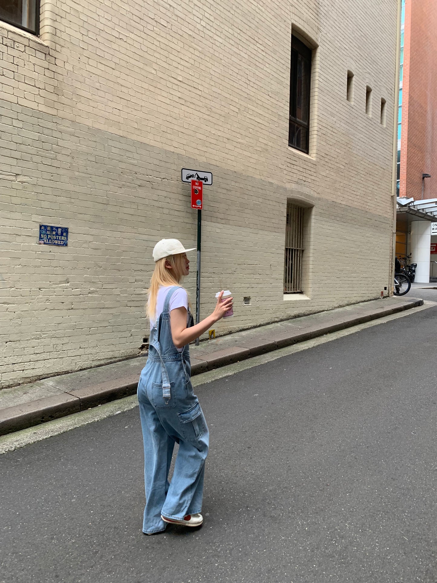 Denim overalls
