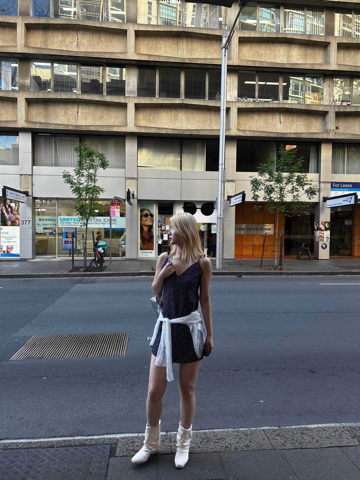 Dot mini dress