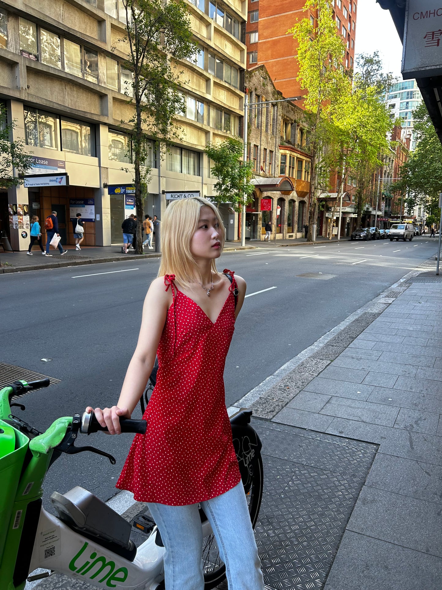 Dot mini dress