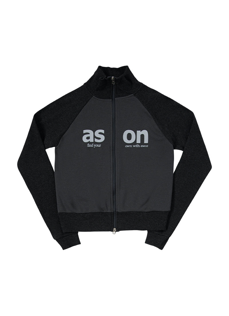 ASON SALT ZIPUP CHARCOAL