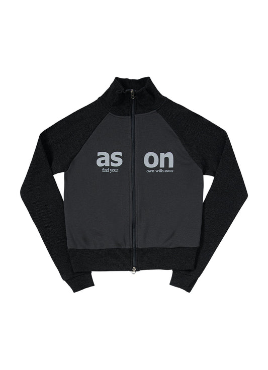 ASON SALT ZIPUP CHARCOAL