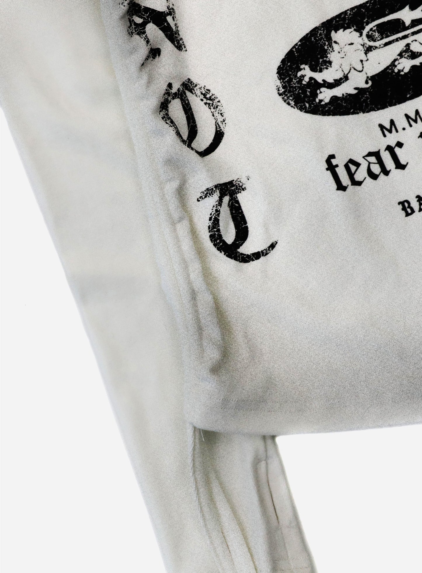 Peace Not War Slim Cutout Hoodie - White