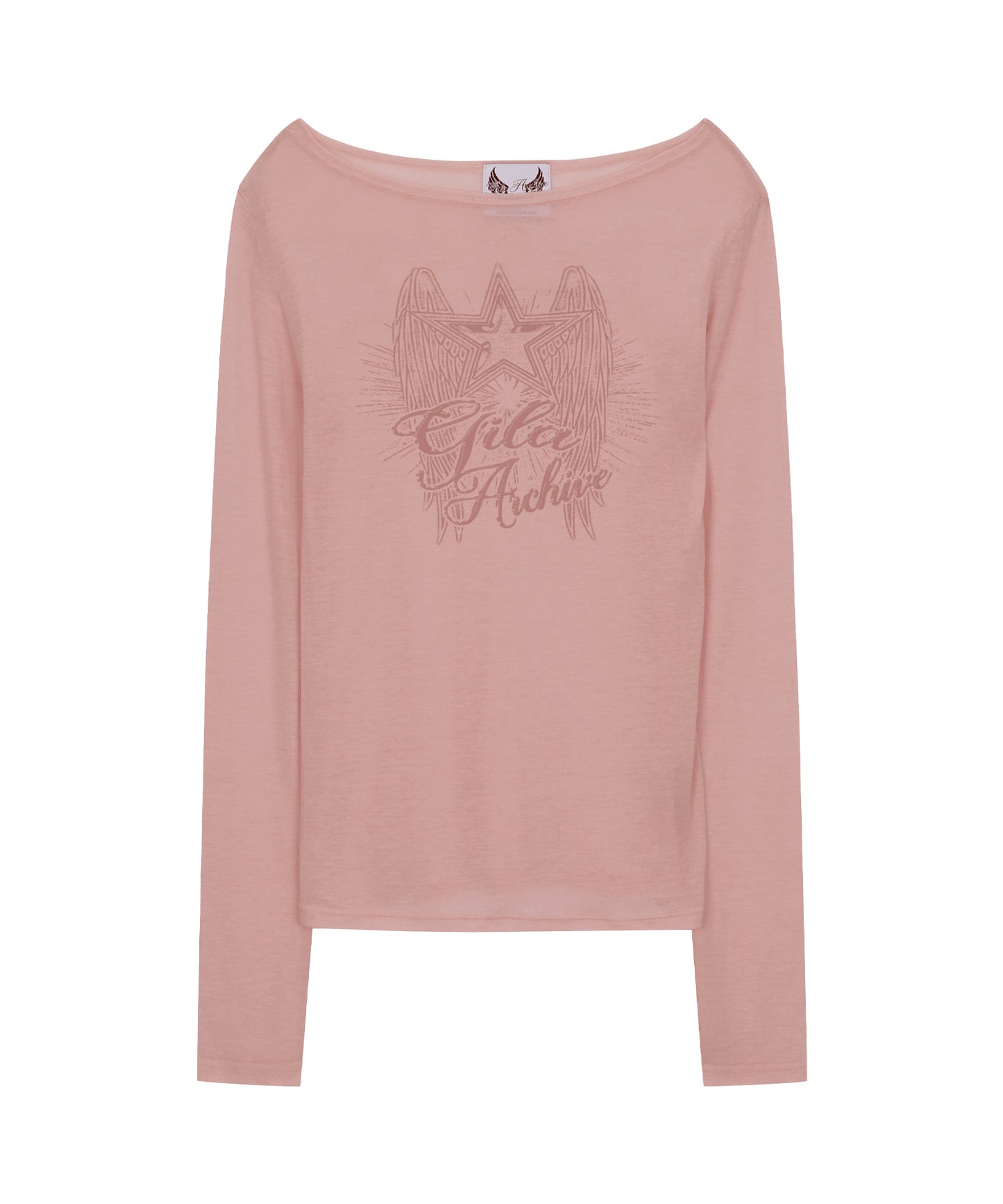GILAARCHIVE STAR WING SHEER LONG SLEEVE PINK [JISOO WEARS]