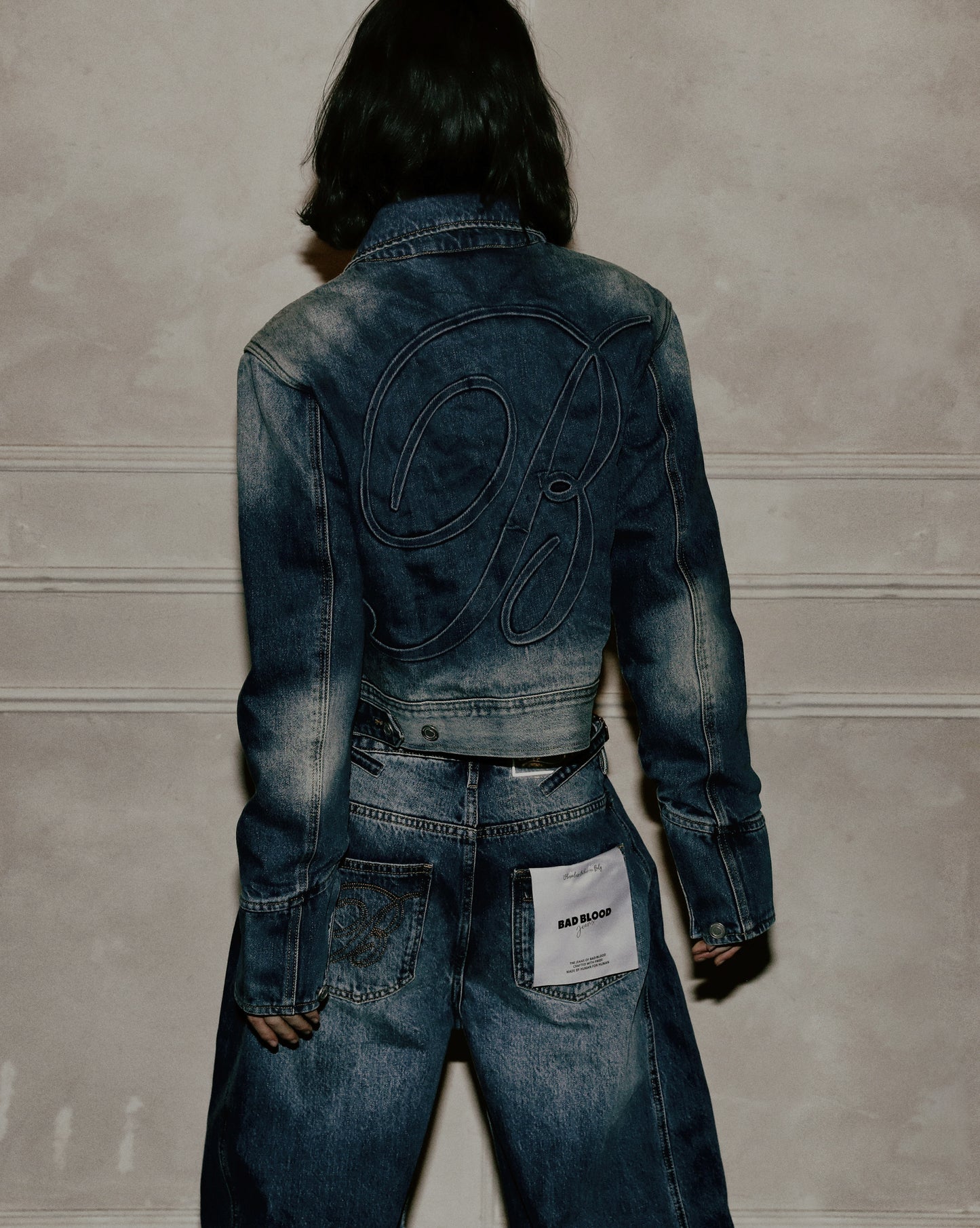 Charlie Barrel Jeans - Dark Blue