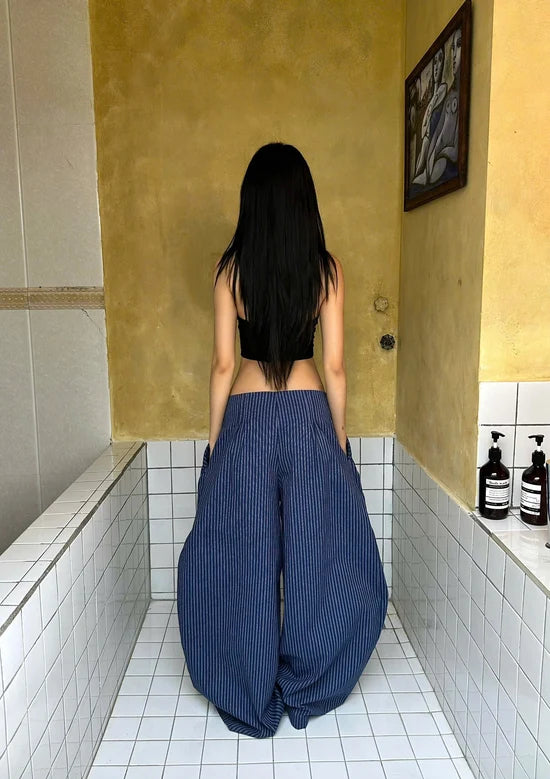 IUE STUDIO BLUEBERRY BAGGY PANTS