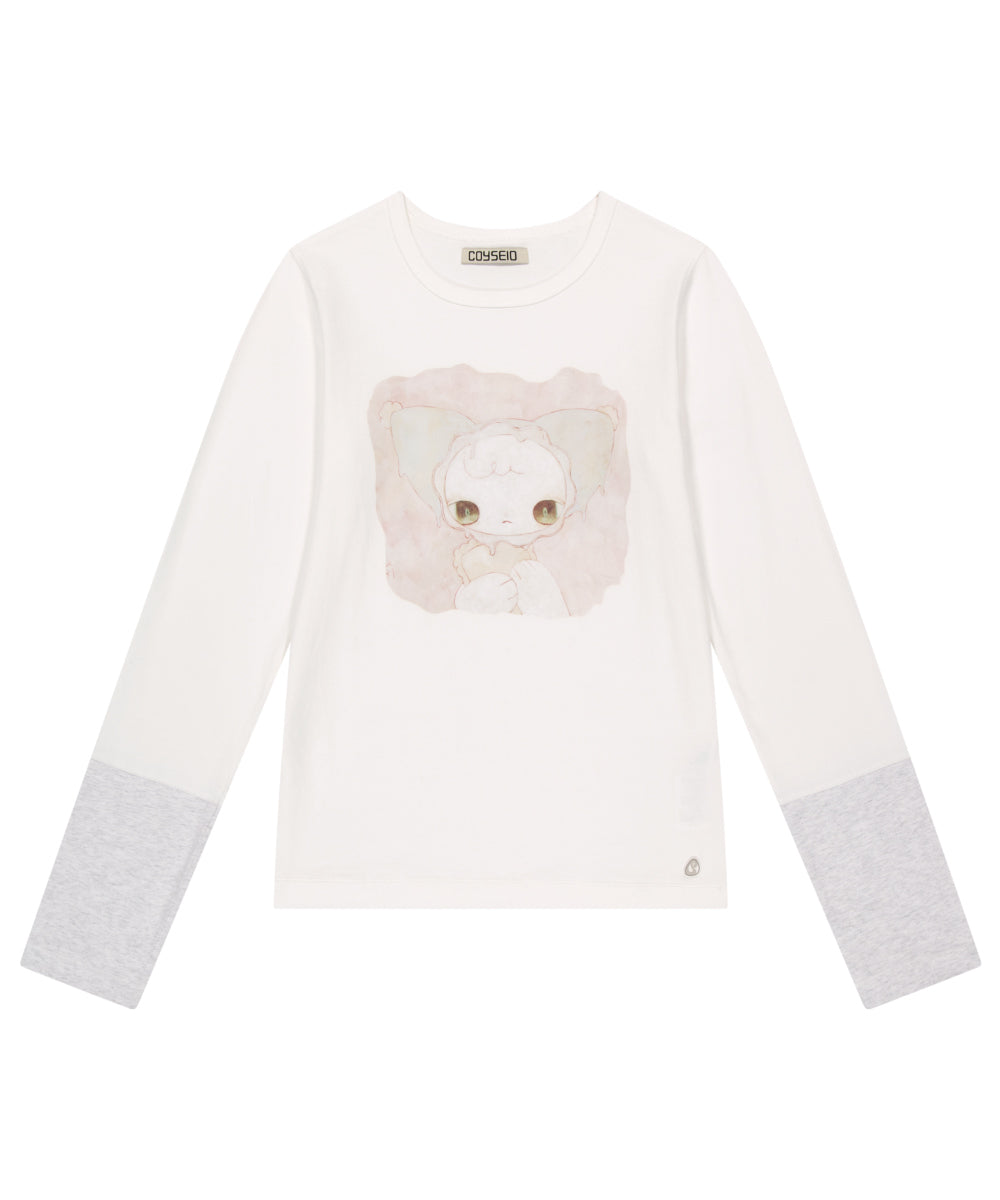 COYSEIO BLUSH LONGSLEEVES WHITE