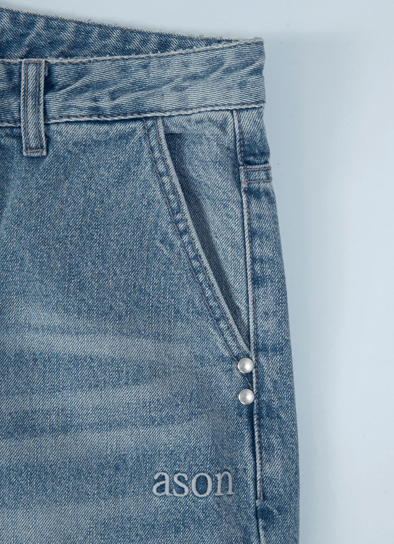 ASON DUSK DENIM PANTS LIGHT BLUE