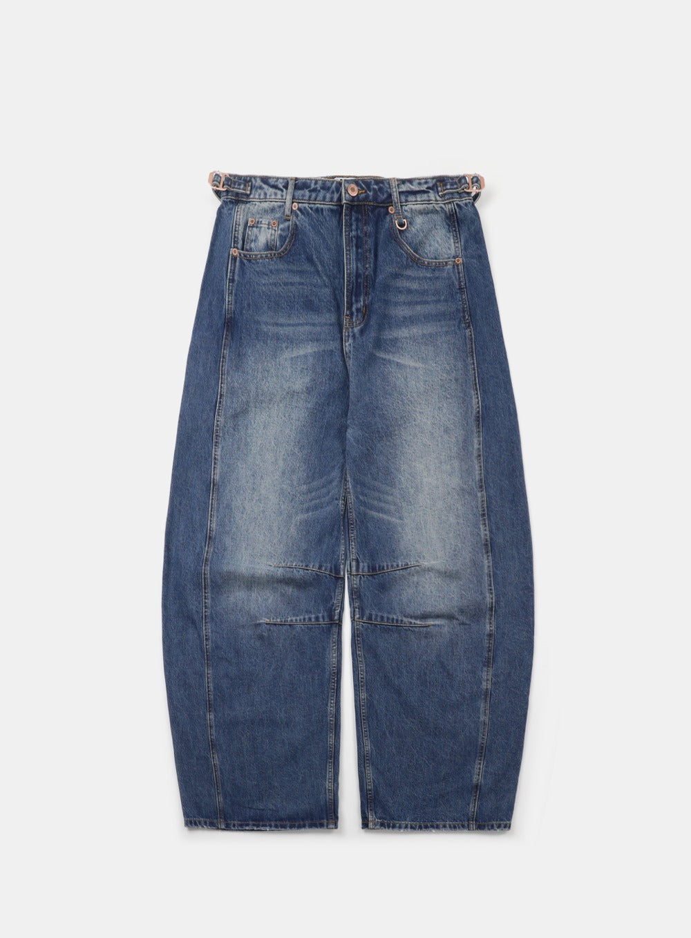 Charlie Barrel Jeans - Dark Blue