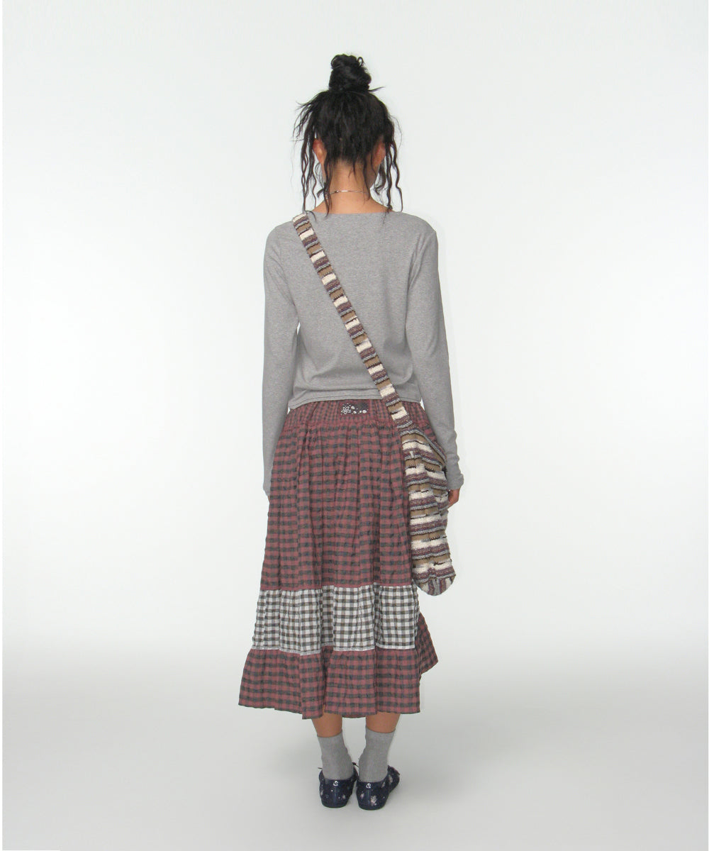 COYSEIO RAW EDGE CARDIGAN MELANGE GREY