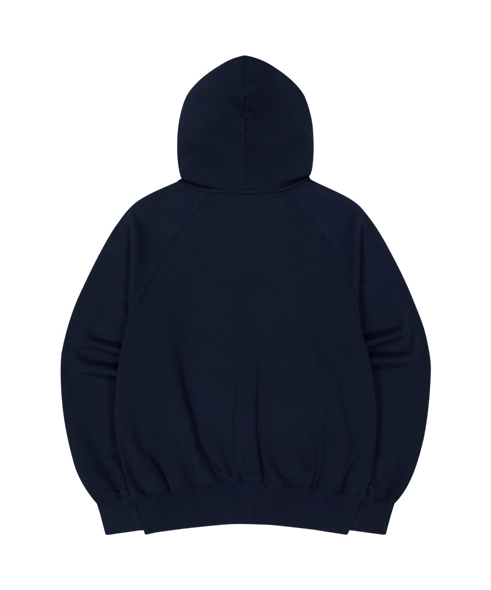 COYSEIO X BLYTHE GRAPHIC ZIP-UP HOODIE NAVY