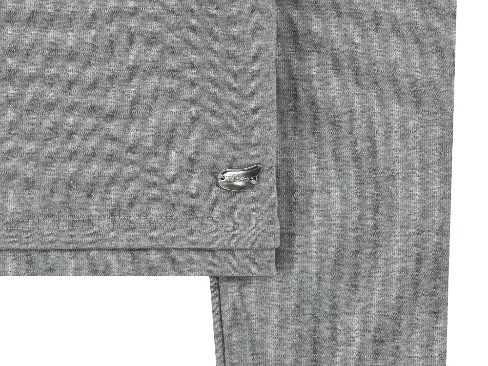COYSEIO RAW EDGE CARDIGAN MELANGE GREY