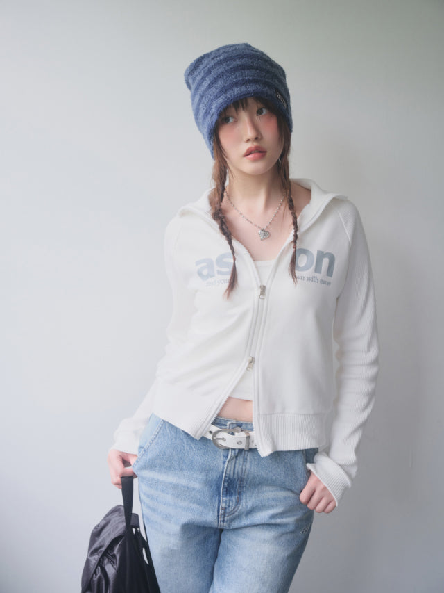 ASON SALT ZIPUP WHITE
