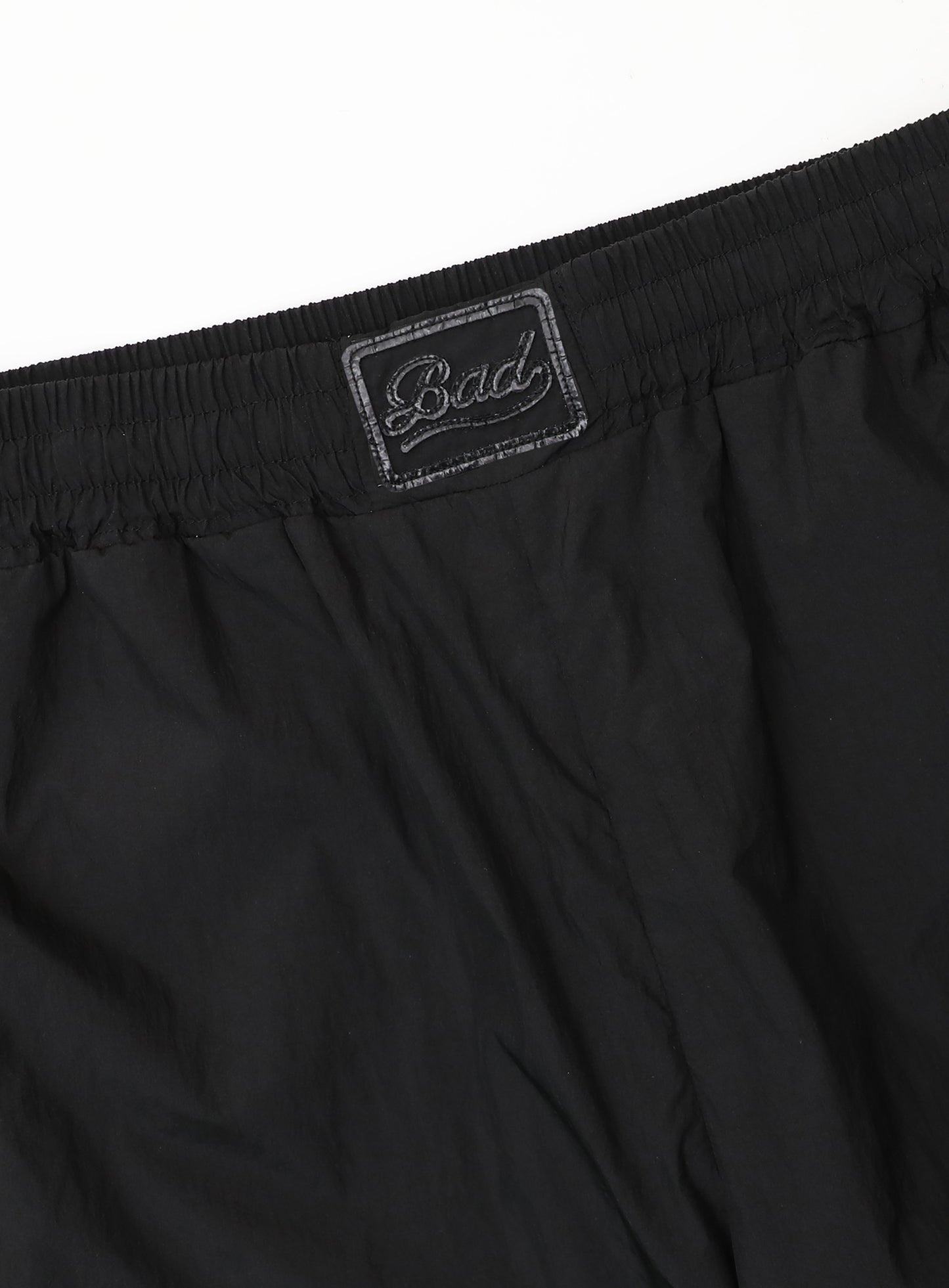 Dark Billy Nylon Curved Track Pants Black