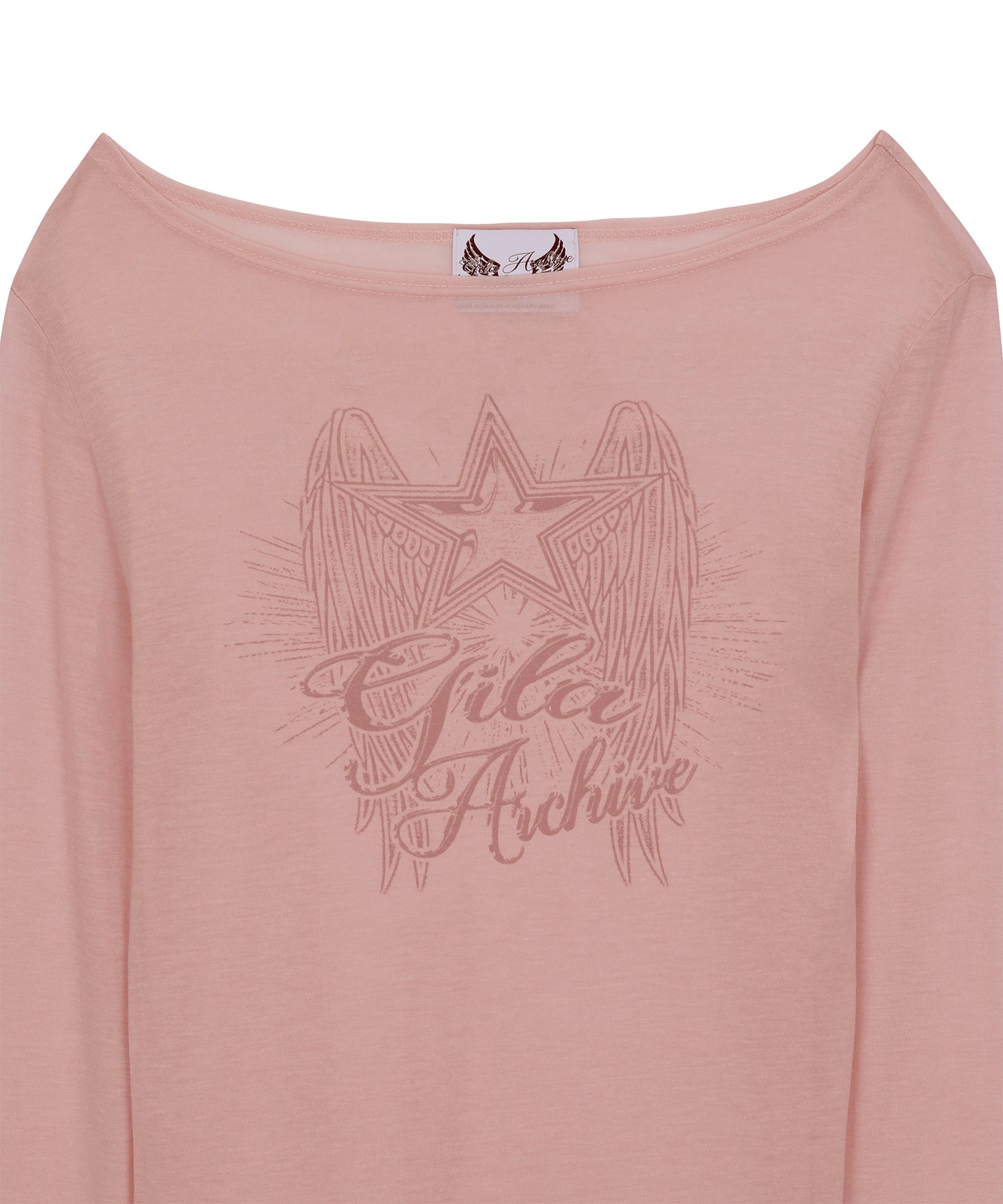 GILAARCHIVE STAR WING SHEER LONG SLEEVE PINK [JISOO WEARS]