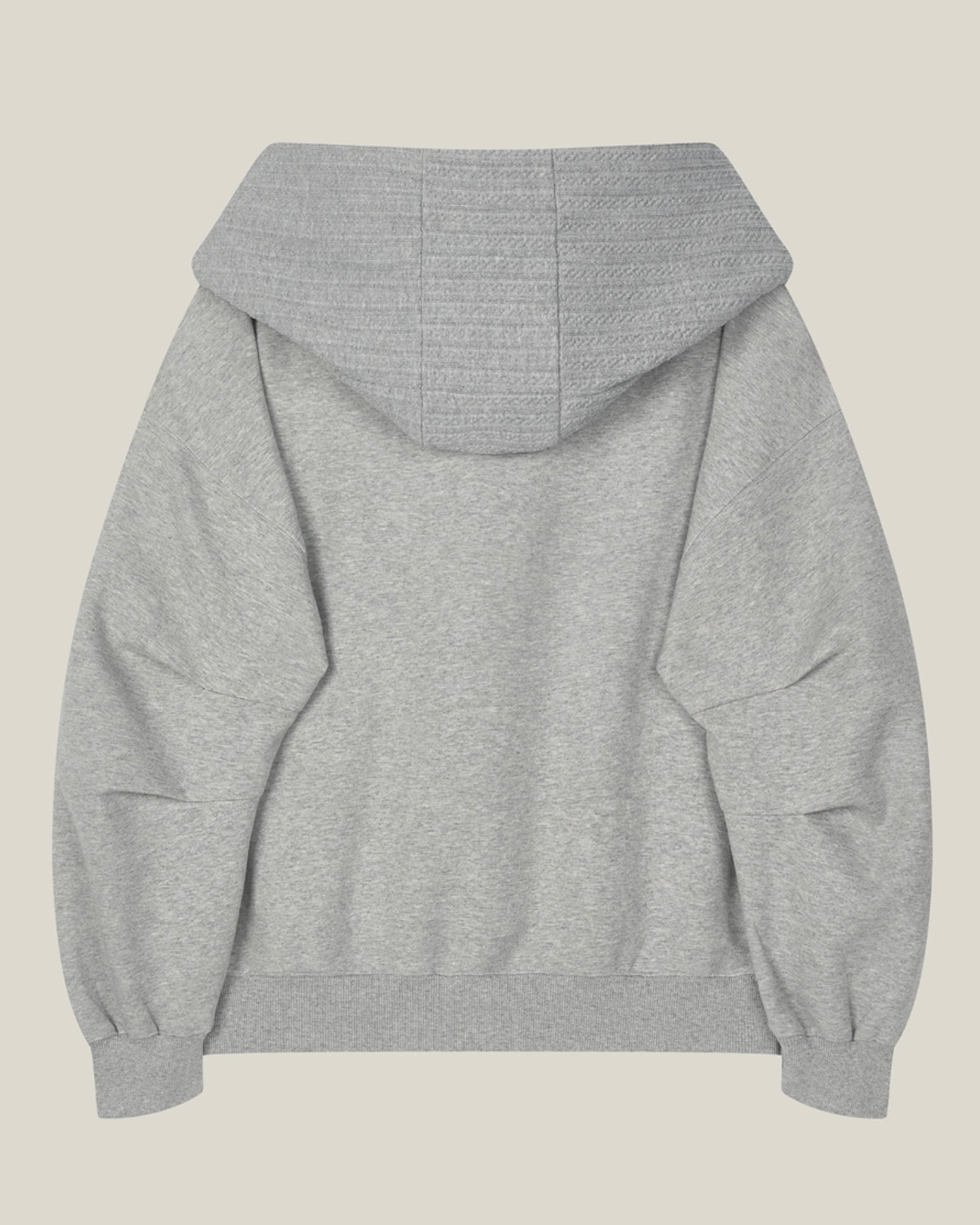 THETIS TWO-WAY RIBBON OFF SHOULDER HOODIE GREY