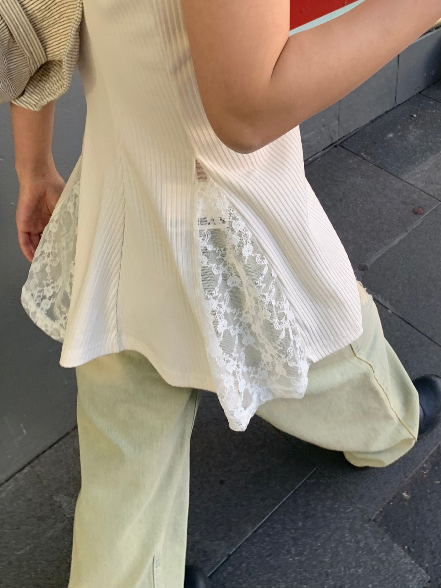 Lace top & skirt