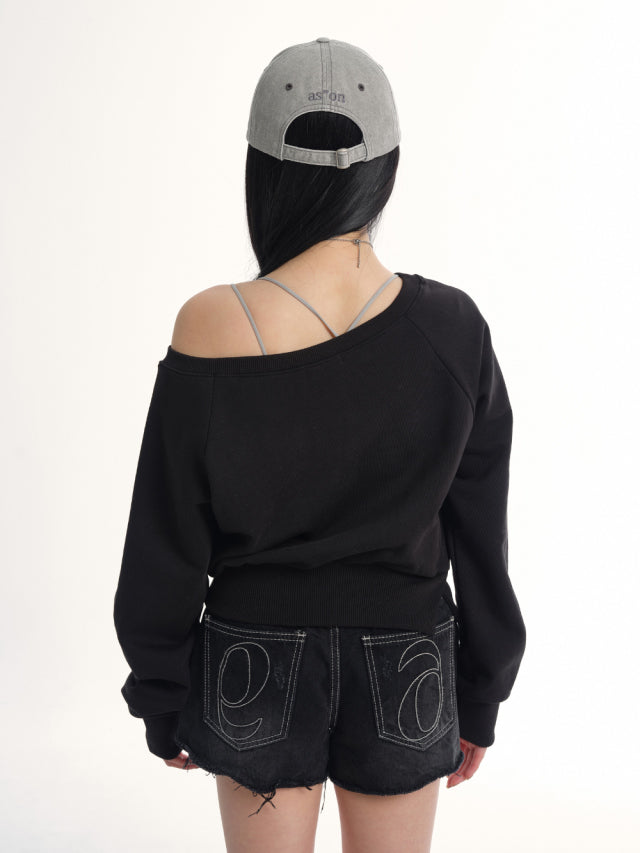 ASON MANDY SWEATSHIRT BLACK
