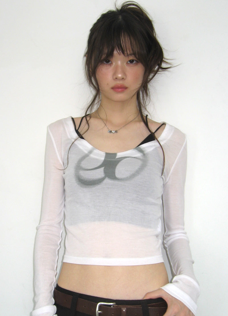 ASON SEE-THROUGH TEE