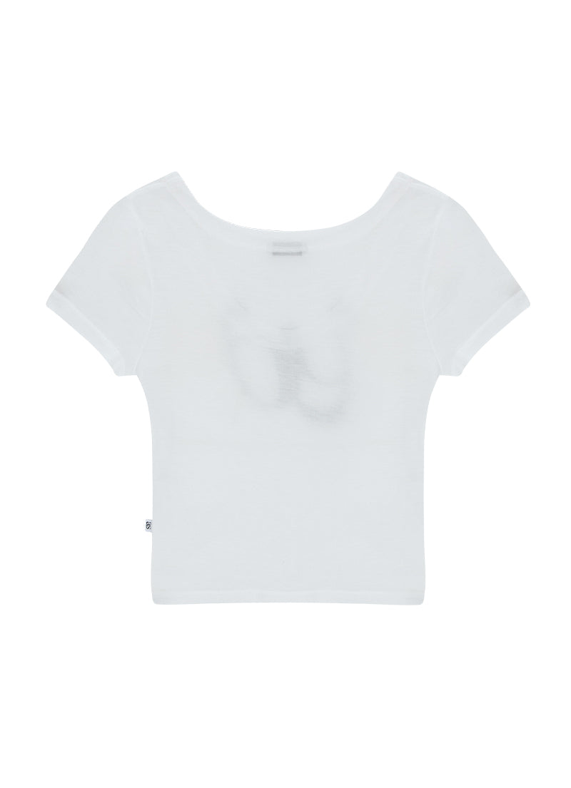 ASON HALF SEE-THROUGH TEE