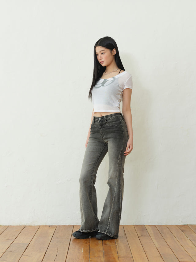 ASON HALF SEE-THROUGH TEE