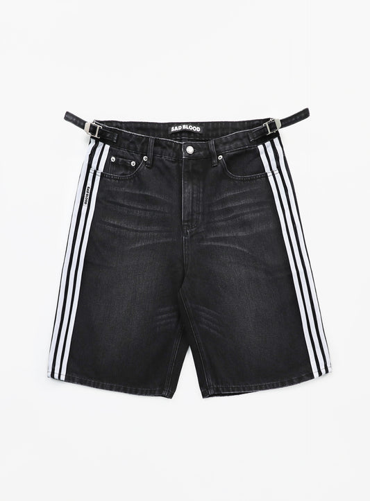 Billy Track Bermuda Jeans Black