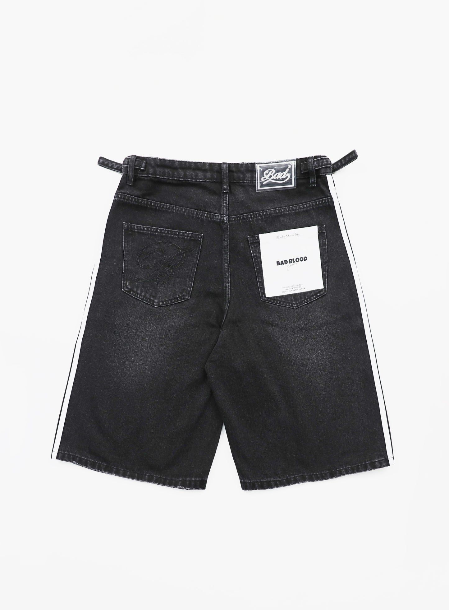 Billy Track Bermuda Jeans Black