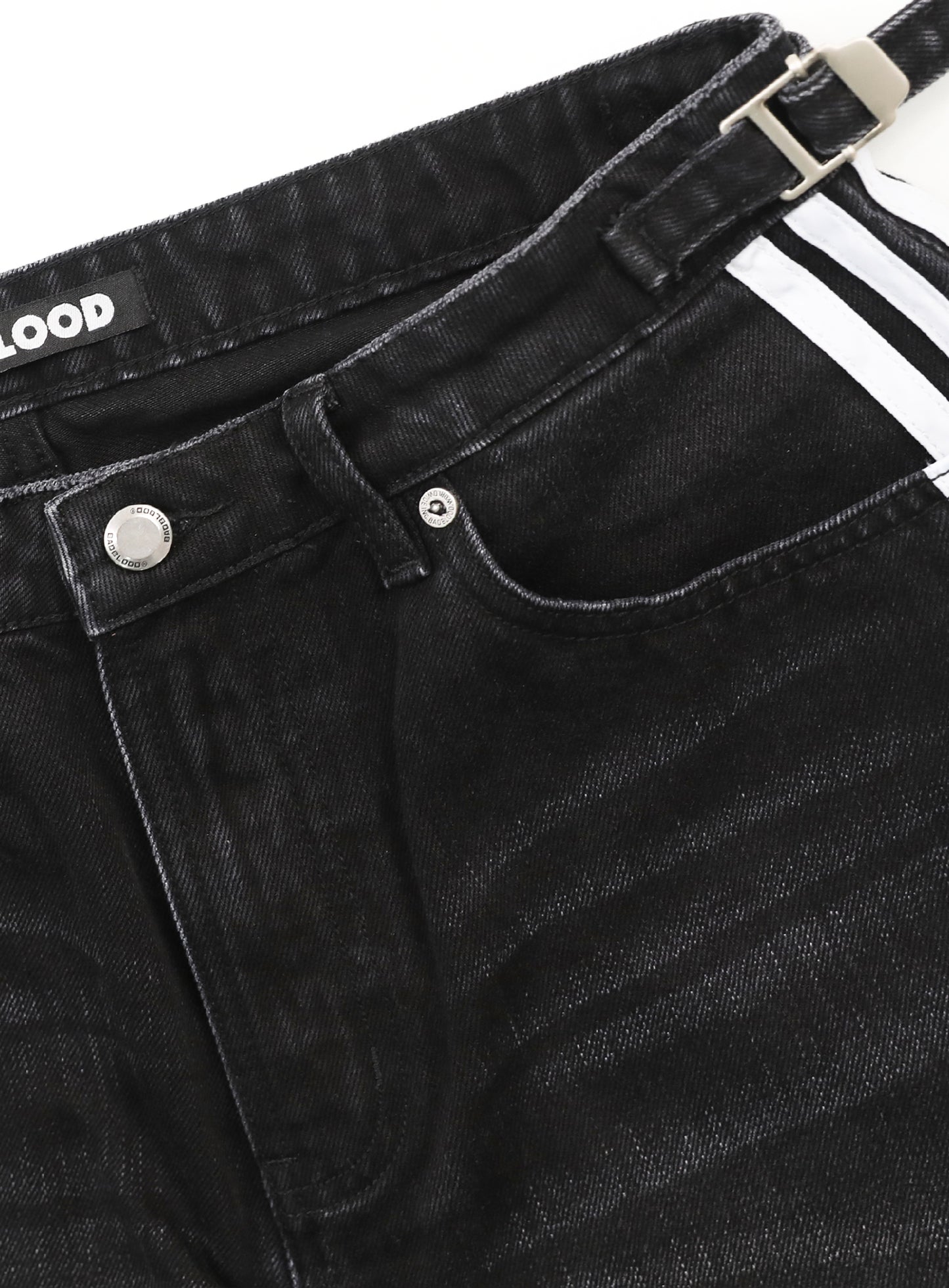Billy Track Bermuda Jeans Black