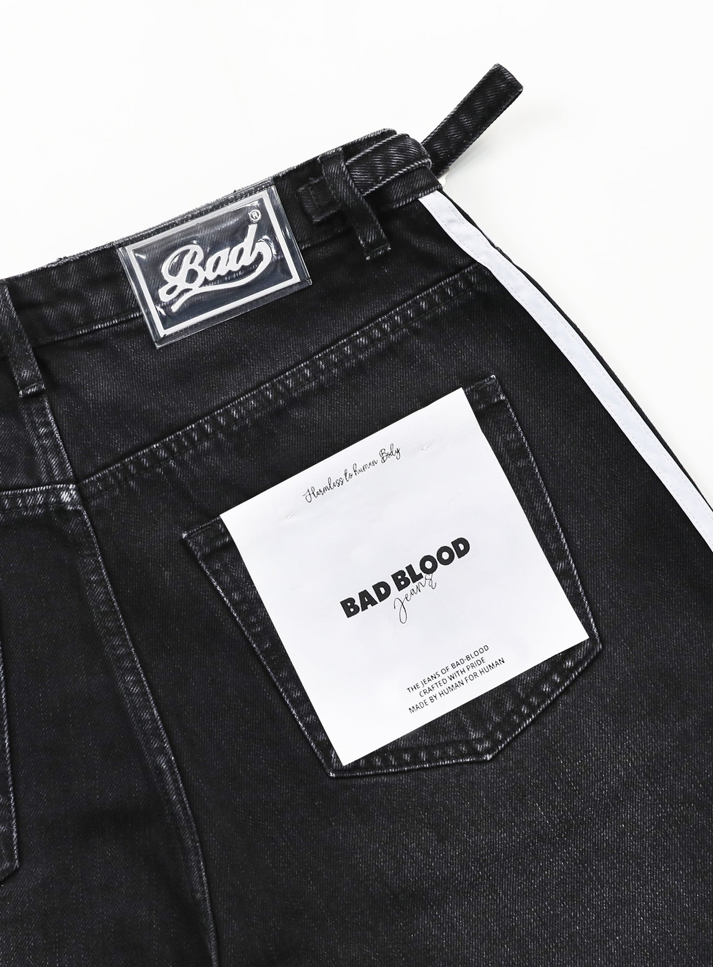 Billy Track Bermuda Jeans Black