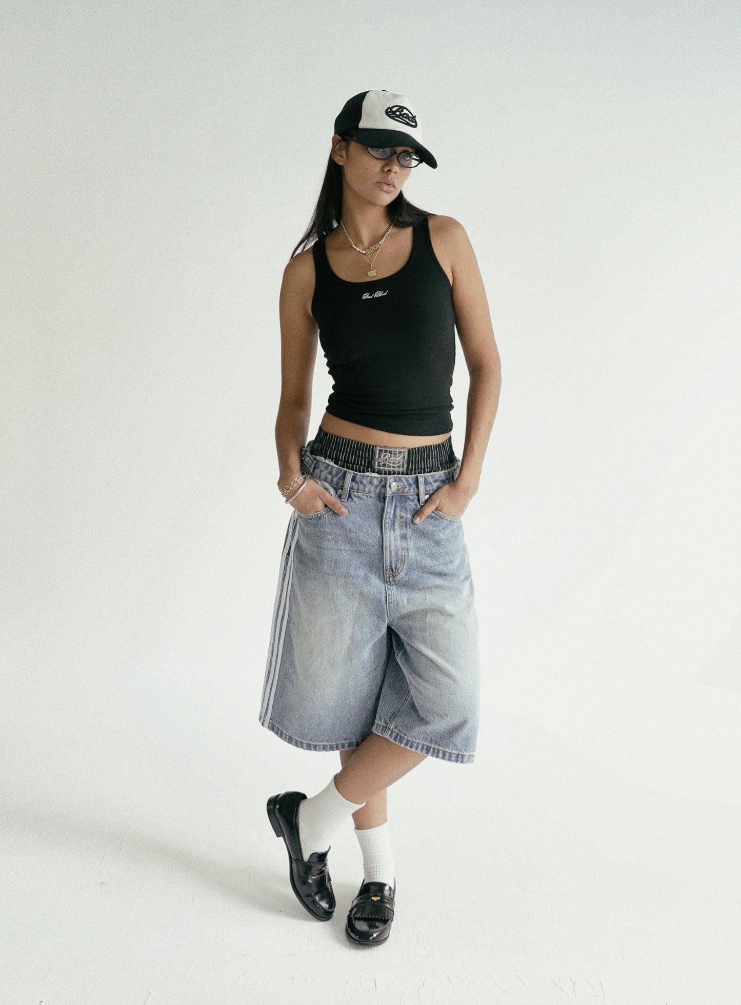 Billy Track Bermuda Jeans Blue