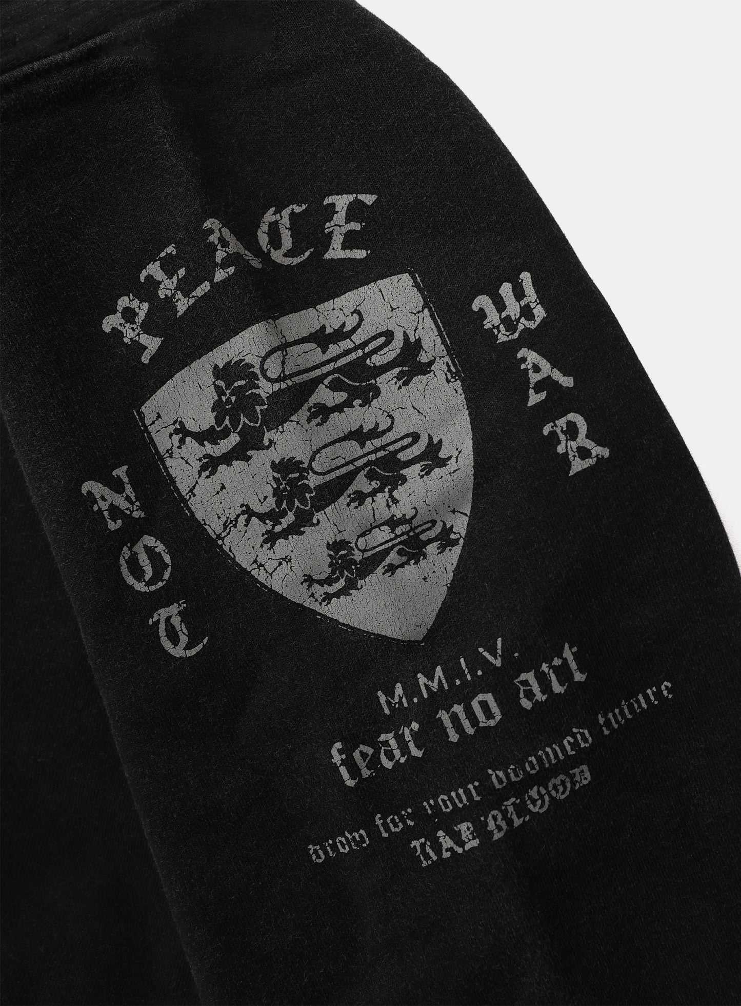 Peace Not War Hoodie - Dusty Black