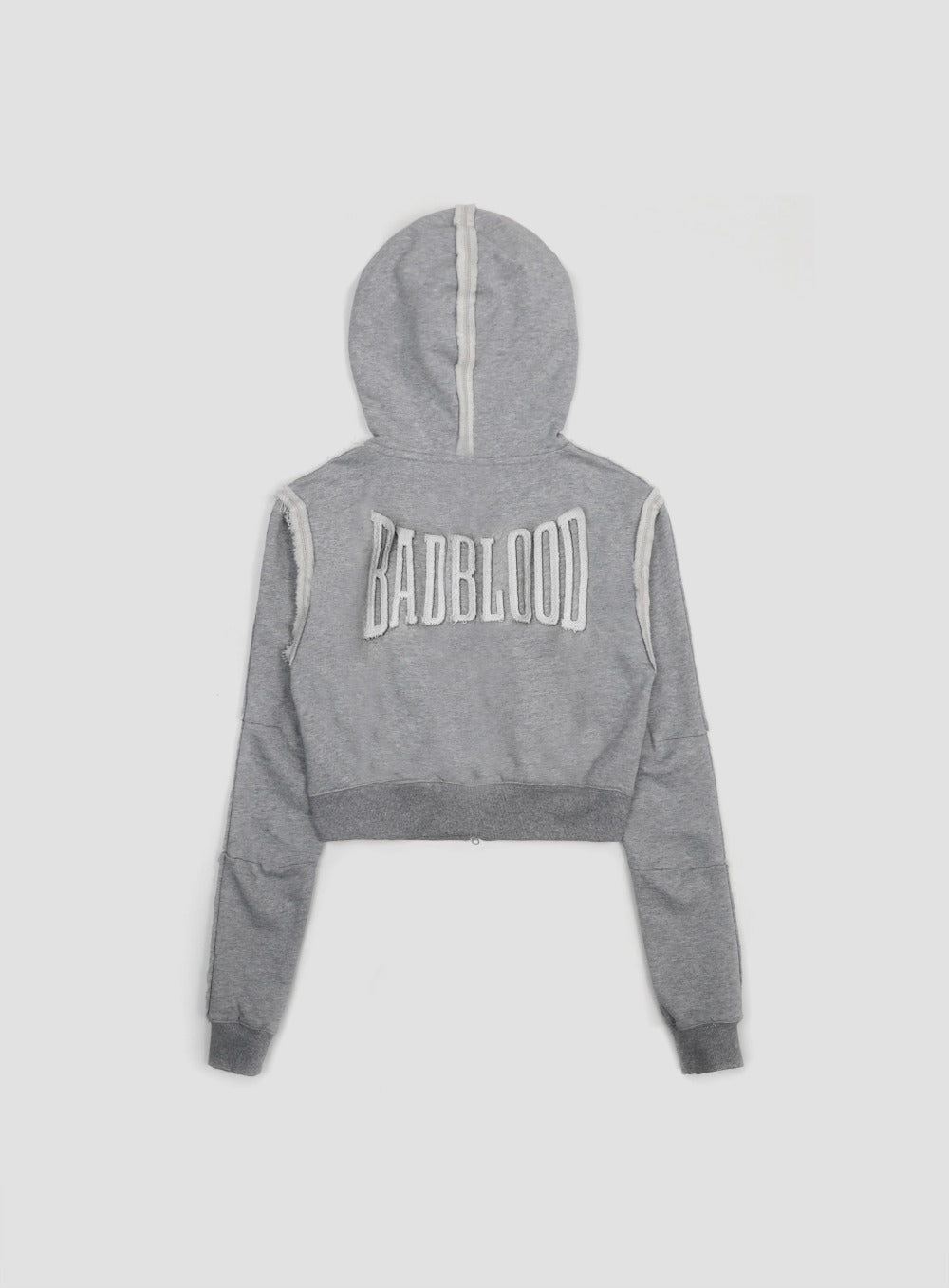 Low Edge Hoodie Slim Fit - Grey