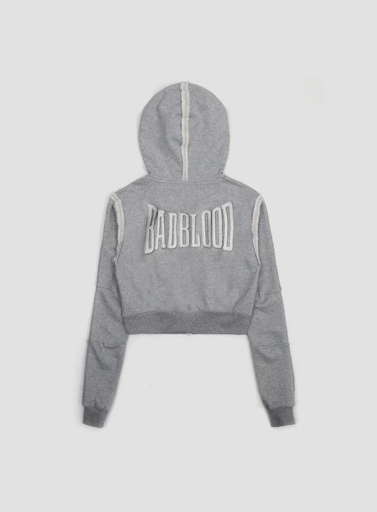 Low Edge Hoodie Slim Fit - Grey