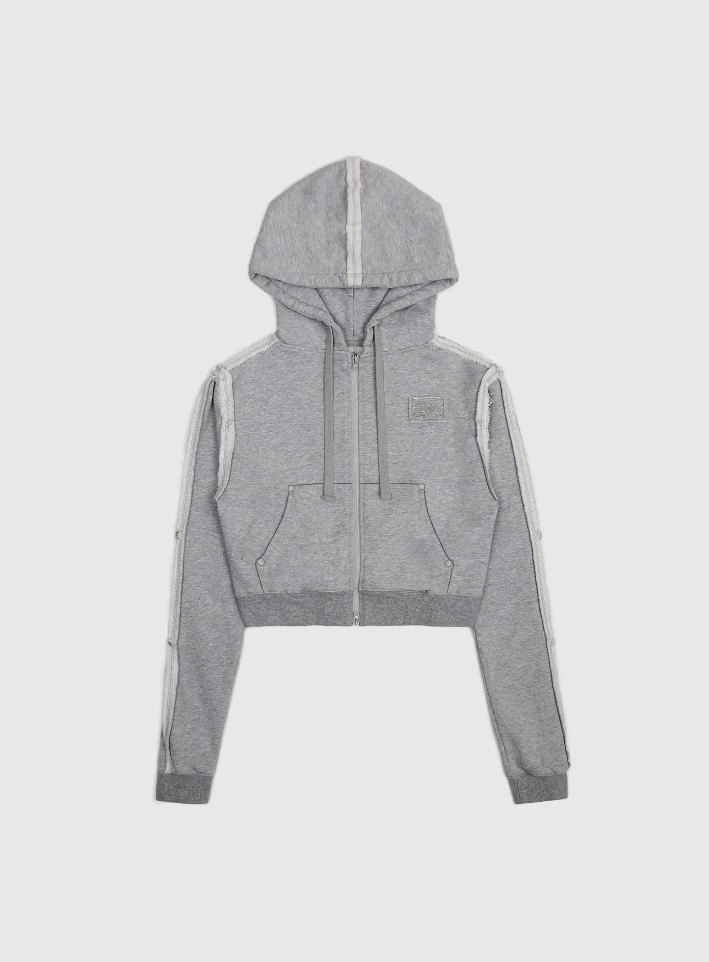 Low Edge Hoodie Slim Fit - Grey