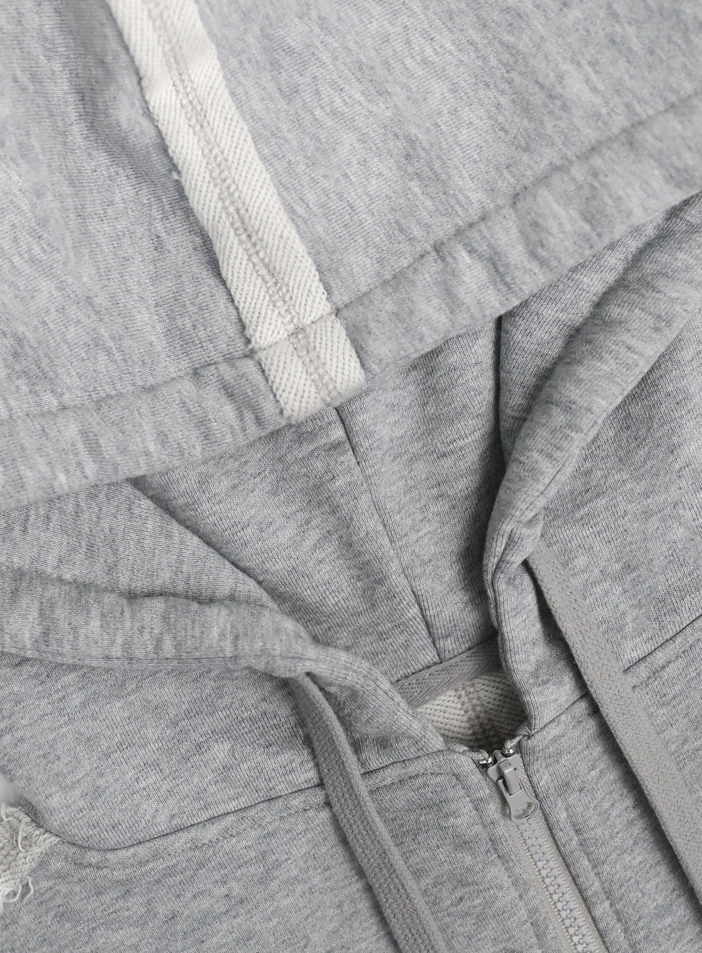 Low Edge Hoodie Slim Fit - Grey