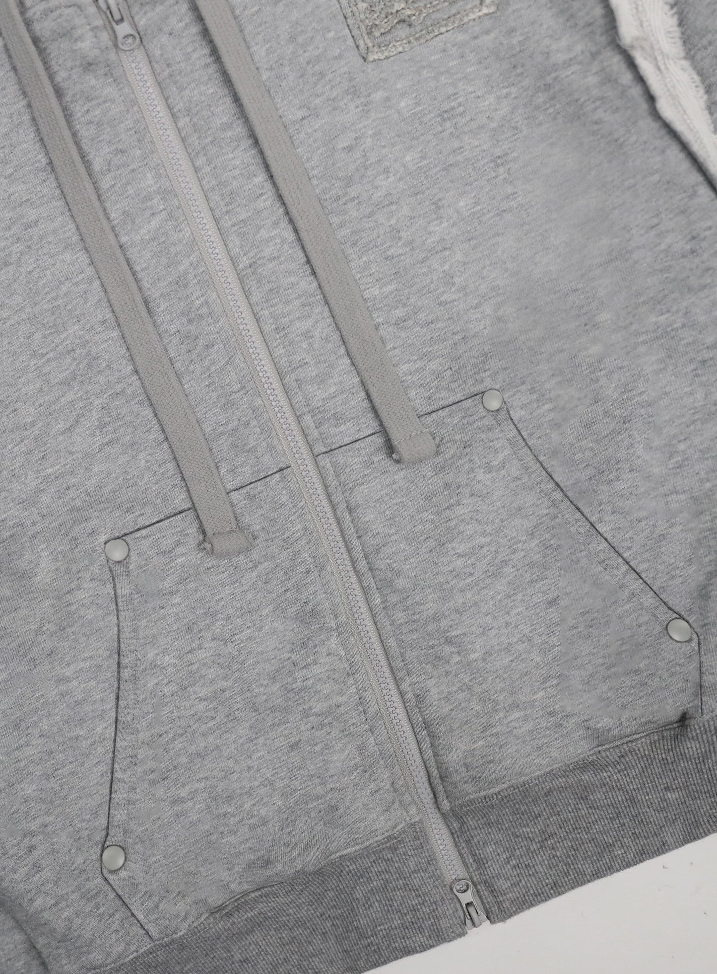 Low Edge Hoodie Slim Fit - Grey